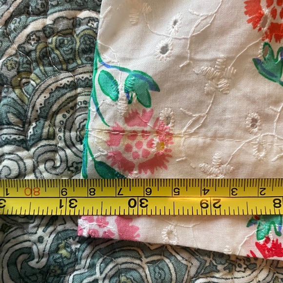 Draper James RSVP Floral Print Eyelet Puff Sleeve Top, Size 3X - Picture 11 of 13